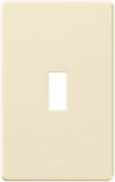 Fassada Wallplate, Single-Gang, Almond, 4.60 x 2.86 Inch, Gloss Finish