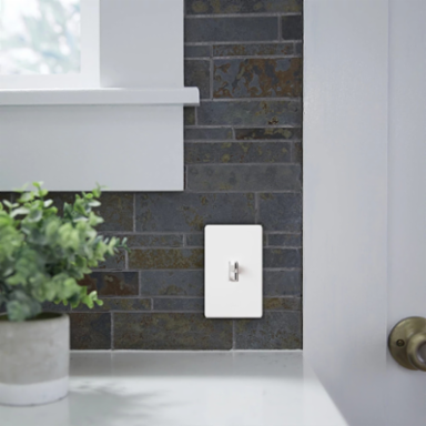Fassada 1-Gang Wall Plate, 4.60 x 2.86 Inch, Gloss Ivory Finish, Durable Plastic