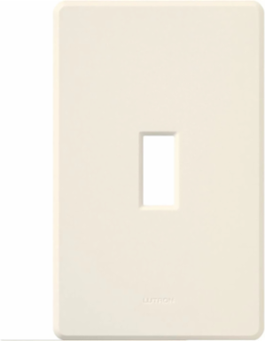 Fassada 1-Gang Wall Plate, 4.60 x 2.86 Inch, Glossy Plastic Finish