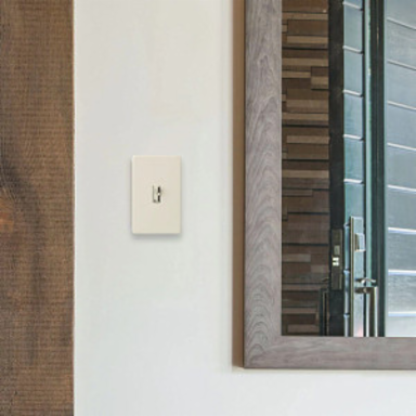 Fassada 1-Gang Wallplate, Gloss White, 4.60 x 2.86 Inch