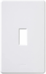 Fassada 1-Gang Wallplate, Gloss White, 4.60 x 2.86 Inch