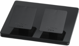 Dual Mount Tabletop Pedestal in Black, Plastic Enclosure, Gloss Finish
