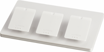 Triple Mount Pico Tabletop Pedestal, White Plastic Enclosure, Gloss Finish