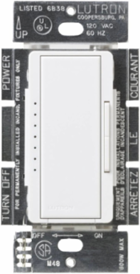 Smart Dimmer 1000W 120V, Multi-Location, Glossy White Finish
