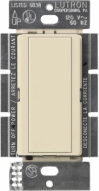 Maestro Companion Switch, 120V Light Almond, Glossy Finish, Plastic/Metal