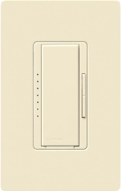 Maestro PRO LED Dimmer 600W, 4.69 x 2.94 Inch, Almond Finish, Multi-Location