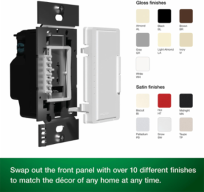 Maestro PRO LED Dimmer 600W, 4.69 x 2.94 Inch, Almond Finish, Multi-Location