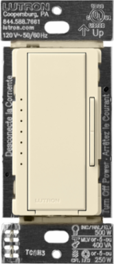 Maestro PRO LED Dimmer 600W, 4.69 x 2.94 Inch, Almond Finish, Multi-Location