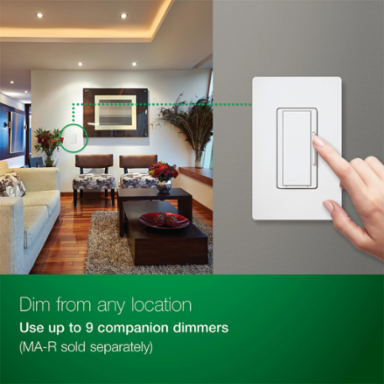 Maestro PRO 250W LED Dimmer Switch, Multi-Location, Neutral Optional, Satin Finish