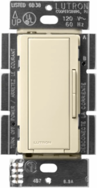 Maestro Companion Dimmer Almond, Gloss Finish, 120V