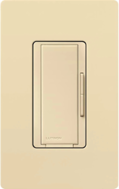 Maestro Remote Dimmer Ivory 120V, Gloss Finish, Clamshell Packaging