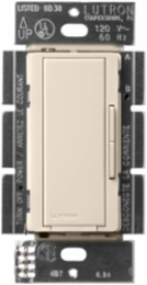 Maestro Remote Dimmer Light Almond 1-Pole 120V Companion Switch