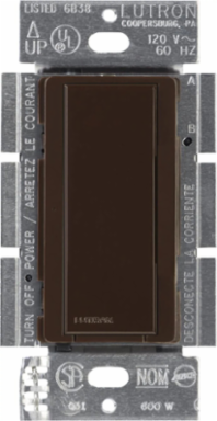 Maestro 8 Amp Electronic Switch, Multi-Location, Glossy Brown Finish