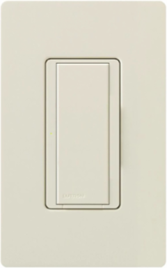 Maestro 8A Electronic Switch - 120V, Multi-Location, Gloss Finish, Light Almond