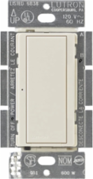 Maestro 8A Electronic Switch - 120V, Multi-Location, Gloss Finish, Light Almond