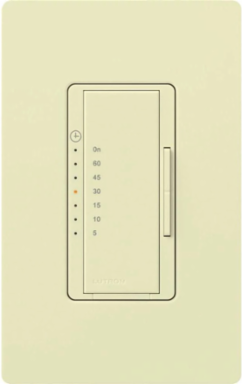 Maestro Countdown Timer Switch, 5A, 120V, 5-60 Min Timing Range, Almond Finish