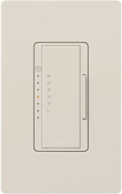 Maestro Countdown Timer Switch 120V, 5A, 5-60 Min, Light Almond