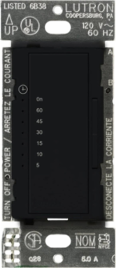 Maestro Countdown Timer Switch, 5-60 Minute Timing, 120V, 600W Rating