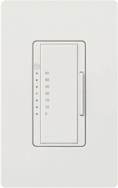 Maestro Countdown Timer Switch, 600W, 5A, 120V, Plastic, 5-60 Min Timing Range