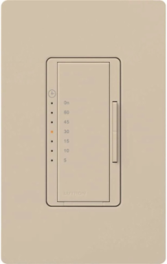 Maestro Countdown Timer Switch, 120V, 5-60 min Timer, 5A, Satin Finish