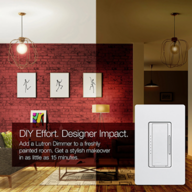 Maestro LED+ Dimmer Switch, 150W for LED/CFL, 600W for Incandescent, 4.69 x 2.94 Inch