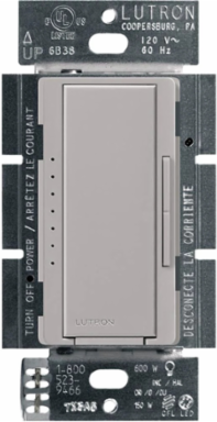 Maestro LED+ Dimmer Switch - 150W Dimmable LED/CFL, 600W Incandescent, Gray Finish