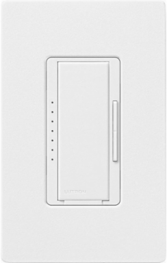 Maestro LED+ Dimmer Switch 150W/600W for LED/CFL/Incandescent, Snow Finish