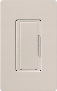 Maestro LED+ Dimmer Switch, 150W LED/CFL & 600W Incandescent, Taupe, 4.69 x 2.94 Inch