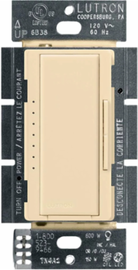 Maestro LED+ Dimmer Switch 150W for Dimmable LED/CFL, 600W Incandescent, Ivory