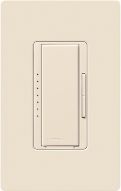 Maestro LED+ Dimmer Switch, 150W LED/CFL, 600W Incandescent, Light Almond