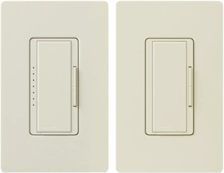 Maestro LED+ Dimmer Kit, 150W LED/CFL & 600W Incandescent, Almond Finish