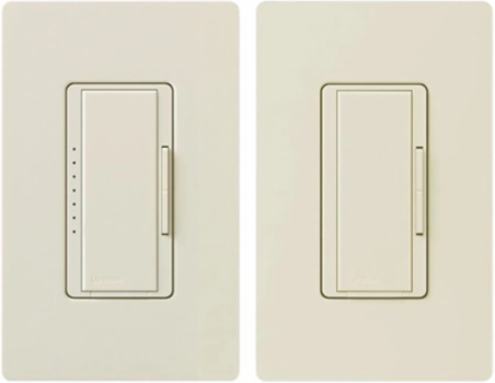 Maestro LED+ Dimmer Kit, 150W LED/CFL & 600W Incandescent, Light Almond