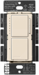 Maestro LED+ Dual Dimmer/Switch 75W, 2.5A, Gloss Finish, Light Almond