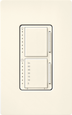LED+ Dual Dimmer & Timer, 75W LED, 2.5A Fan, Satin Biscuit Finish