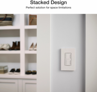 LED+ Dual Dimmer & Timer, 75W LED, 2.5A Fan, Satin Biscuit Finish