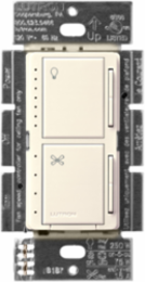 Maestro Dual LED+ Dimmer & 4-Speed Fan Control, 75W LED/250W Incandescent, 1.5A