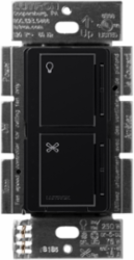Maestro LED+ Dimmer & 4-Speed Fan Control, 120V, 75W LED/250W Incandescent, Black