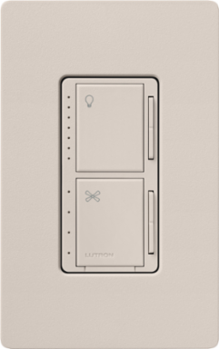 Maestro Dual LED+ Dimmer & 4-Speed Fan Control 120V 1.5A Taupe