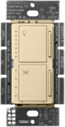Maestro LED+ Dimmer & 4-Speed Fan Control 75W/250W, 1.5A, Ivory