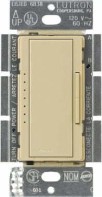 600W Electronic Low Voltage Dimmer, Ivory, Digital Fade, for Multi-Location Control