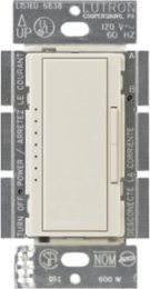 Maestro Dimmer 600W Light Almond, Digital Fade, Multi-Location, Gloss Finish