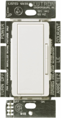 Maestro Dimmer - 600 VA Magnetic Low-Voltage, Glossy White Finish