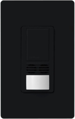 Maestro 6A Dual-Tech Motion Sensor Switch, Black, 180 Field of View, Dual Sensing Technology