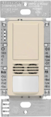 Maestro Dual-Tech Motion Sensor Switch 6A Light Almond, 180-Degree Coverage
