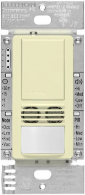 Maestro Dual Tech Vacancy Sensor Switch, Almond, 6A Load, 180-Degree Sensing Range