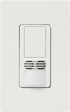 Maestro Dual Technology Vacancy Sensor Switch, 6A Lighting, 180-Degree Coverage, Snow