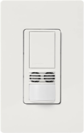 Maestro Dual Technology Vacancy Sensor Switch, 6A Lighting, 180-Degree Coverage, Snow