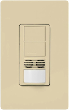 Maestro Dual-Circuit Motion Sensor Switch 6A Ivory, 180-Degree View, 900 ft2 Coverage