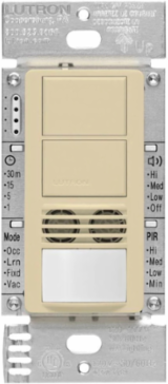Maestro Dual-Circuit Motion Sensor Switch 6A Ivory, 180-Degree View, 900 ft² Coverage