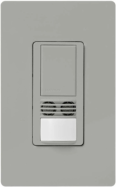 Maestro Vacancy Sensor Switch, 6A Lighting, 180-Degree Coverage, Gray